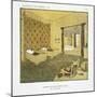 Bedroom for Two Small Girls, from 'Repertoire of Modern Taste', Published 1929 (Colour Litho)-Jacques-emile Ruhlmann-Mounted Giclee Print
