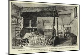 Bedroom in Anne Hathaway's Cottage at Shottery, Near Stratford-On-Avon-null-Mounted Giclee Print