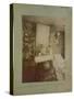 Bedroom of a Female Worker, Rue De Belleville, Paris, 1910-Eugene Atget-Stretched Canvas