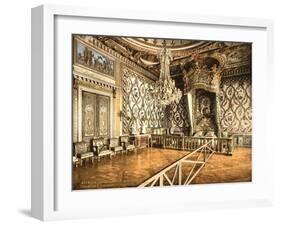 Bedroom of Marie Antoinette, Fontainebleau Palace, France, C.1890-C.1900-null-Framed Giclee Print