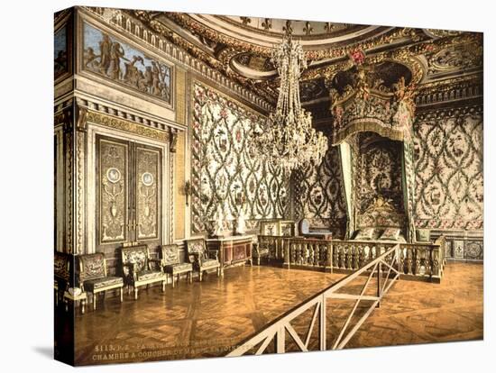 Bedroom of Marie Antoinette, Fontainebleau Palace, France, C.1890-C.1900-null-Stretched Canvas