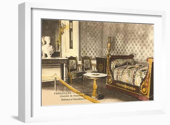 Bedroom of Napoleon in Versailles-null-Framed Art Print