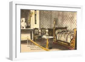 Bedroom of Napoleon in Versailles-null-Framed Art Print