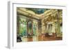 Bedroom of Tsar Alexander I in the Alexander Palace, Tsarskoye Selo, 1855-Luigi Premazzi-Framed Giclee Print