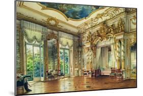 Bedroom of Tsar Alexander I in the Alexander Palace, Tsarskoye Selo, 1855-Luigi Premazzi-Mounted Giclee Print
