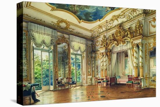 Bedroom of Tsar Alexander I in the Alexander Palace, Tsarskoye Selo, 1855-Luigi Premazzi-Stretched Canvas