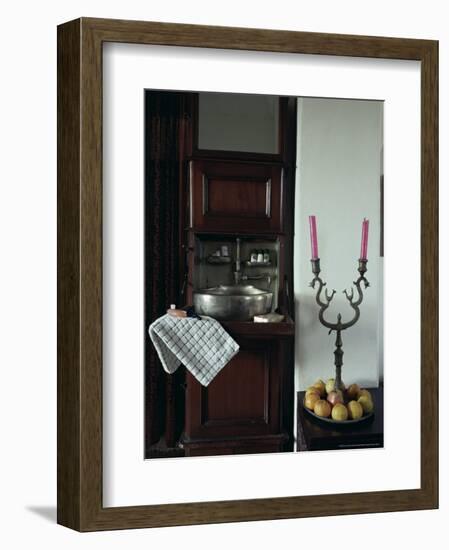 Bedroom Suite with Original Travelling Fold Down Wash Basin, Neemrana, India-John Henry Claude Wilson-Framed Photographic Print