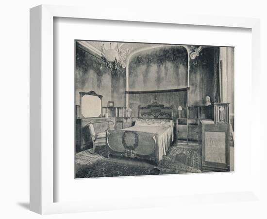 'Bedroom with Furniture in Walnut and Citron Wood', 1915-Eugenio Quarti-Framed Photographic Print