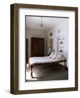 Bedroom with Traditional Low Slung Bed or Charpoy in a Home in Amber, Near Jaipur, India-John Henry Claude Wilson-Framed Photographic Print