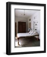 Bedroom with Traditional Low Slung Bed or Charpoy in a Home in Amber, Near Jaipur, India-John Henry Claude Wilson-Framed Photographic Print