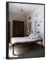 Bedroom with Traditional Low Slung Bed or Charpoy in a Home in Amber, Near Jaipur, India-John Henry Claude Wilson-Framed Photographic Print