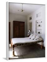 Bedroom with Traditional Low Slung Bed or Charpoy in a Home in Amber, Near Jaipur, India-John Henry Claude Wilson-Framed Photographic Print