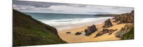 Bedruthan Steps Beach, Wadebridge, Cornwall, England, United Kingdom, Europe-Matthew Williams-Ellis-Mounted Photographic Print