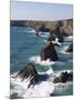 Bedruthan Steps, Cornwall, England, United Kingdom, Europe-Jeremy Lightfoot-Mounted Photographic Print