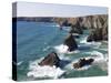 Bedruthan Steps, Cornwall, England, United Kingdom, Europe-Jeremy Lightfoot-Stretched Canvas