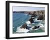 Bedruthan Steps, Cornwall, England, United Kingdom, Europe-Jeremy Lightfoot-Framed Photographic Print