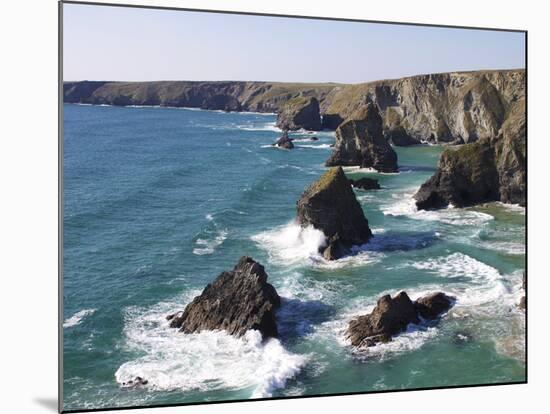 Bedruthan Steps, Cornwall, England, United Kingdom, Europe-Jeremy Lightfoot-Mounted Photographic Print