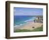 Bedruthan Steps, Cornwall, England, United Kingdom-J Lightfoot-Framed Photographic Print