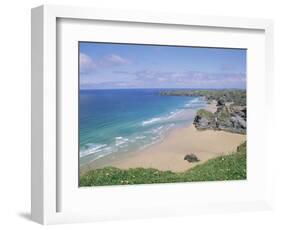 Bedruthan Steps, Cornwall, England, United Kingdom-J Lightfoot-Framed Photographic Print