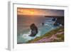 Bedruthan Steps, Newquay, Cornwall, England, United Kingdom-Billy Stock-Framed Photographic Print