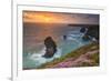 Bedruthan Steps, Newquay, Cornwall, England, United Kingdom-Billy Stock-Framed Photographic Print