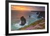 Bedruthan Steps, Newquay, Cornwall, England, United Kingdom-Billy Stock-Framed Photographic Print