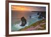 Bedruthan Steps, Newquay, Cornwall, England, United Kingdom-Billy Stock-Framed Photographic Print