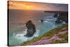 Bedruthan Steps, Newquay, Cornwall, England, United Kingdom-Billy Stock-Stretched Canvas