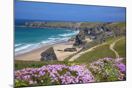 Bedruthan Steps, Newquay, Cornwall, England, United Kingdom-Billy Stock-Mounted Photographic Print