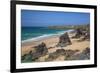 Bedruthan Steps, Newquay, Cornwall, England, United Kingdom-Billy Stock-Framed Photographic Print