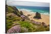 Bedruthan Steps, Newquay, Cornwall, England, United Kingdom-Billy Stock-Stretched Canvas
