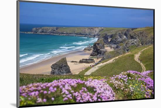 Bedruthan Steps, Newquay, Cornwall, England, United Kingdom-Billy Stock-Mounted Photographic Print