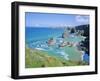 Bedruthan Steps, North Coast, Cornwall, England, UK-Roy Rainford-Framed Photographic Print