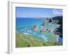 Bedruthan Steps, North Coast, Cornwall, England, UK-Roy Rainford-Framed Photographic Print