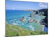 Bedruthan Steps, North Coast, Cornwall, England, UK-Roy Rainford-Mounted Photographic Print