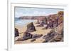 Bedruthan Steps, Nr. Newquay-Alfred Robert Quinton-Framed Giclee Print