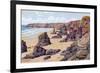 Bedruthan Steps, Nr. Newquay-Alfred Robert Quinton-Framed Giclee Print