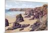 Bedruthan Steps, Nr. Newquay-Alfred Robert Quinton-Mounted Giclee Print