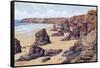 Bedruthan Steps, Nr. Newquay-Alfred Robert Quinton-Framed Stretched Canvas