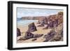 Bedruthan Steps, Nr. Newquay-Alfred Robert Quinton-Framed Giclee Print