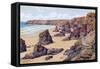 Bedruthan Steps, Nr. Newquay-Alfred Robert Quinton-Framed Stretched Canvas