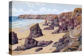 Bedruthan Steps, Nr. Newquay-Alfred Robert Quinton-Stretched Canvas
