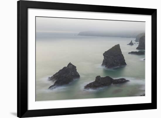 Bedruthan Steps-Peter Adams-Framed Giclee Print