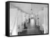 Beds Separated by Sheets to Isolate Patients During Spanish Flu Epidemic 1918-19-null-Framed Stretched Canvas