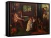 Bedtime, 1862-Arthur Hughes-Framed Stretched Canvas