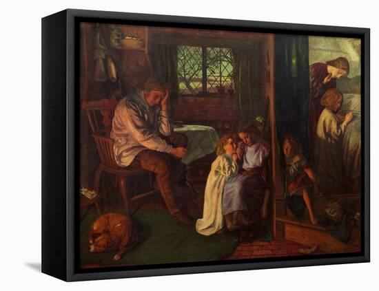 Bedtime, 1862-Arthur Hughes-Framed Stretched Canvas