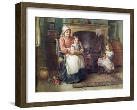 Bedtime Story, 1910-William Kay Blacklock-Framed Giclee Print