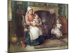 Bedtime Story, 1910-William Kay Blacklock-Mounted Giclee Print