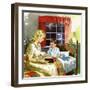 Bedtime Story-Imogene M. McPherson -Framed Art Print