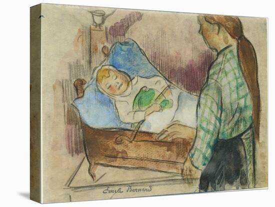 Bedtime-Emile Bernard-Stretched Canvas